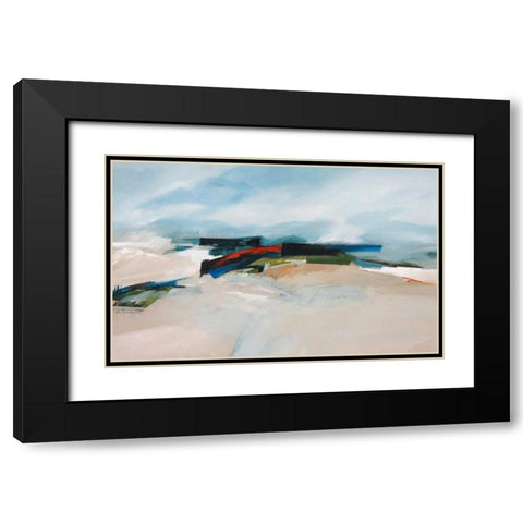 Coastal Barrier IV Black Modern Wood Framed Art Print with Double Matting by Crosby, William M.