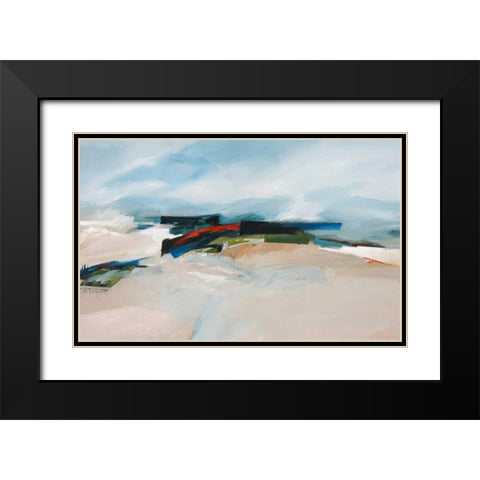 Coastal Barrier IV Black Modern Wood Framed Art Print with Double Matting by Crosby, William M.