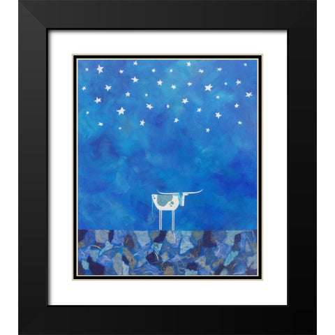 Stars at Night Black Modern Wood Framed Art Print with Double Matting by Craig, Casey