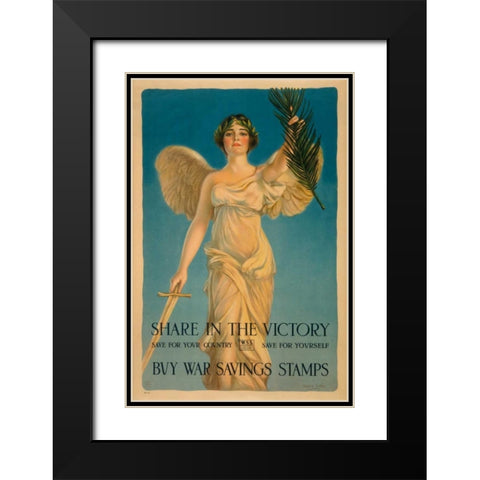 Share in the Victory Black Modern Wood Framed Art Print with Double Matting by Coffin, Haskell