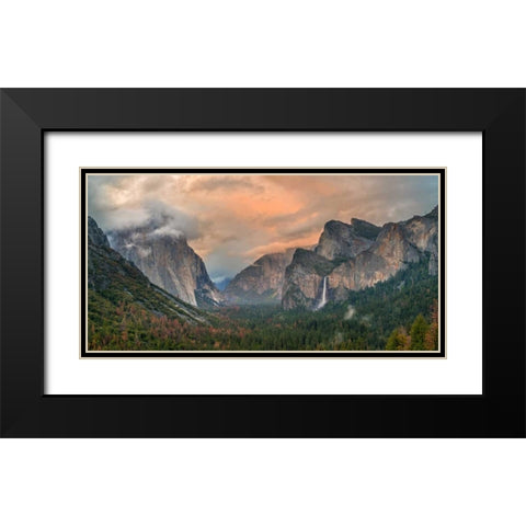 Heaven and Earth Black Modern Wood Framed Art Print with Double Matting by Carmel, Elizabeth