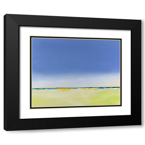 Quiet and Alone Black Modern Wood Framed Art Print with Double Matting by Crane, Peter