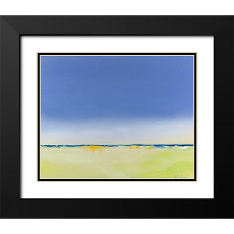 Quiet and Alone Black Modern Wood Framed Art Print with Double Matting by Crane, Peter
