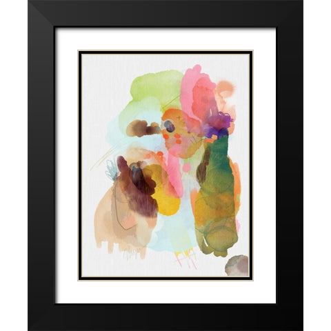 Aerial Sunset Black Modern Wood Framed Art Print with Double Matting by Christine, Niya