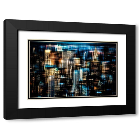 Downtown I Black Modern Wood Framed Art Print with Double Matting by Cmarits, Hannes
