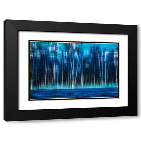 Mystic Forest Black Modern Wood Framed Art Print with Double Matting by Cmarits, Hannes
