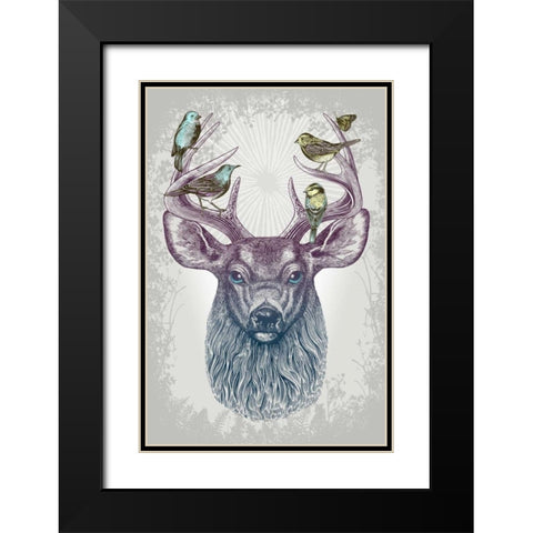 Magic Buck Black Modern Wood Framed Art Print with Double Matting by Caldwell, Rachel