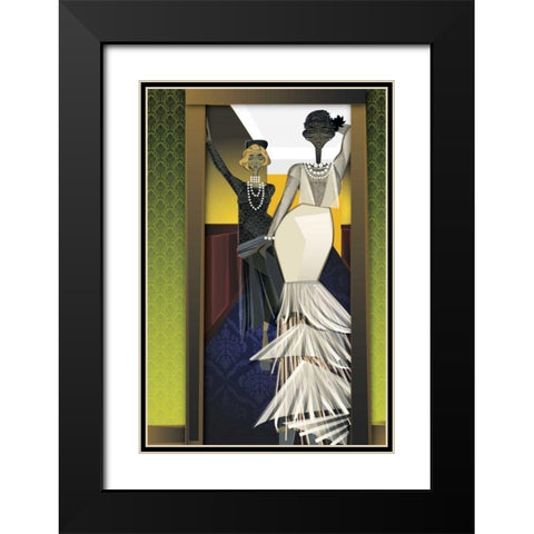 The Girls Black Modern Wood Framed Art Print with Double Matting by Campbell, Jaleel