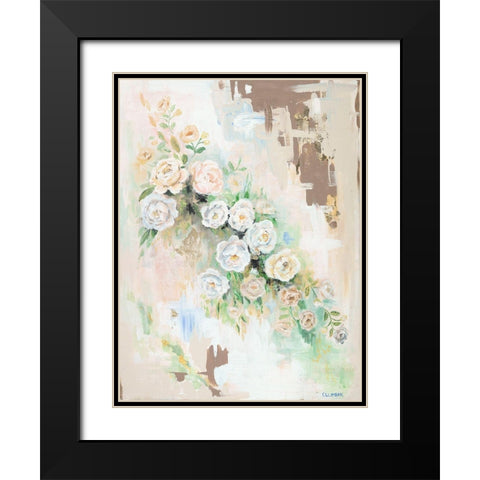 Spring Flowers Black Modern Wood Framed Art Print with Double Matting by Clumeck, Alana