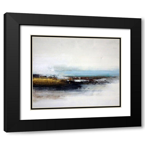Sea Edge Black Modern Wood Framed Art Print with Double Matting by Cordes, Susan