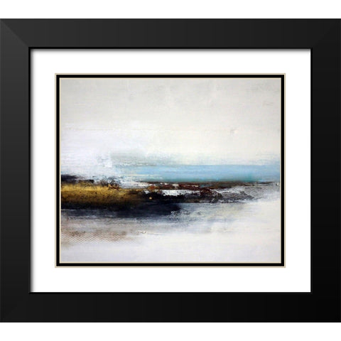 Sea Edge Black Modern Wood Framed Art Print with Double Matting by Cordes, Susan