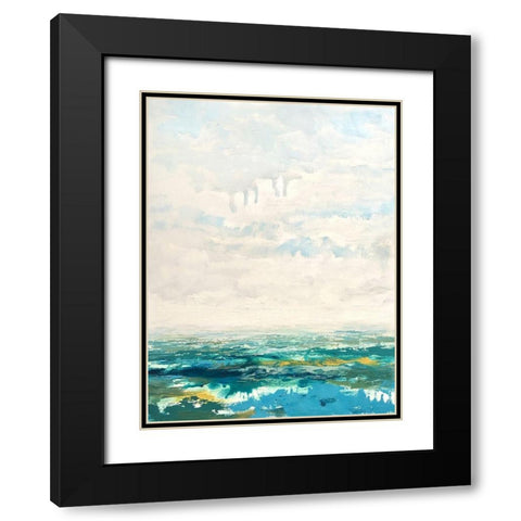Changing Tides Black Modern Wood Framed Art Print with Double Matting by Cormany, Claire