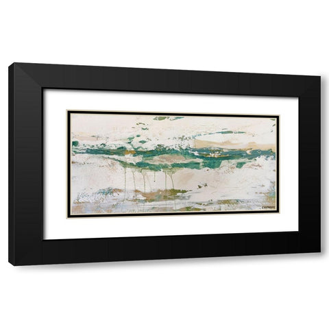 Gulf Tides Black Modern Wood Framed Art Print with Double Matting by Cormany, Claire
