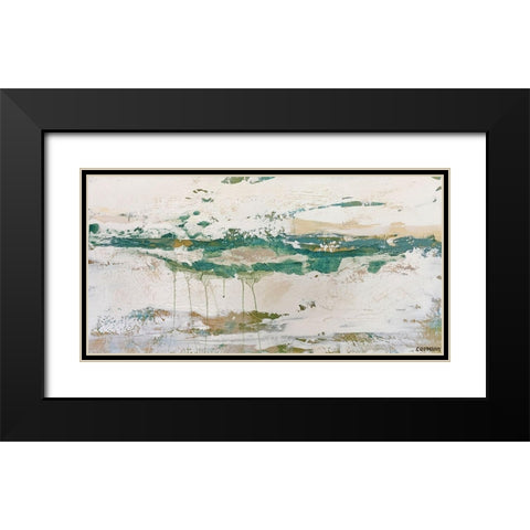 Gulf Tides Black Modern Wood Framed Art Print with Double Matting by Cormany, Claire