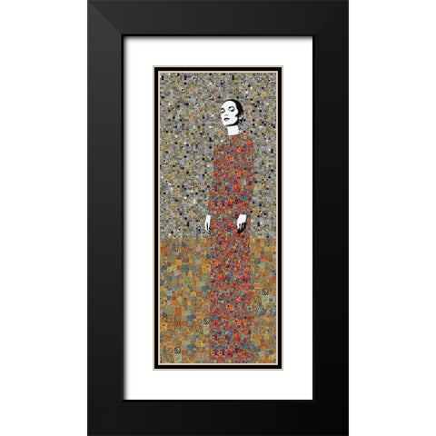 La Liberacion del Pasado Black Modern Wood Framed Art Print with Double Matting by Cacho, Jose