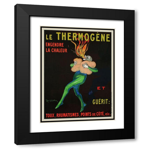 ThermogÃ¨ne Warms You Up, 1909 Black Modern Wood Framed Art Print with Double Matting by Cappiello, Leonetto