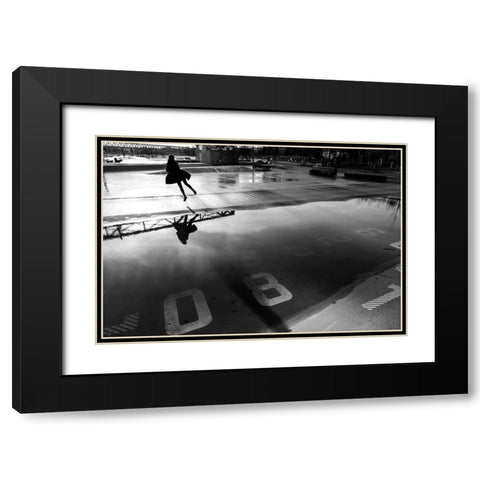 A Good Day To Fly Black Modern Wood Framed Art Print with Double Matting by Corso, Stefano