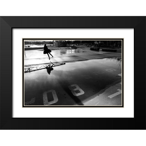 A Good Day To Fly Black Modern Wood Framed Art Print with Double Matting by Corso, Stefano
