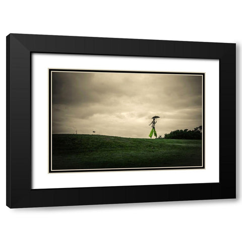 A Ordinary Afternoon Black Modern Wood Framed Art Print with Double Matting by Corso, Stefano