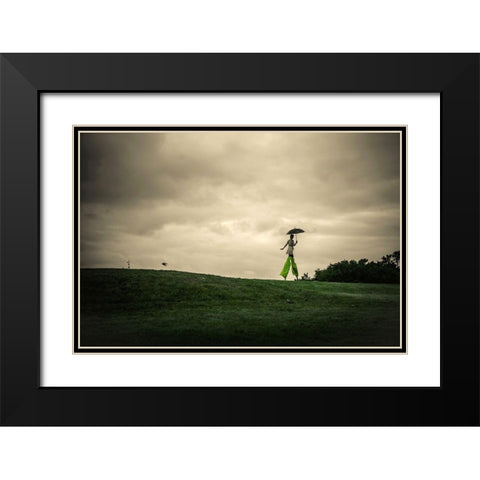 A Ordinary Afternoon Black Modern Wood Framed Art Print with Double Matting by Corso, Stefano