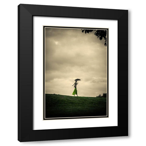 Afternoon No. 2 Black Modern Wood Framed Art Print with Double Matting by Corso, Stefano