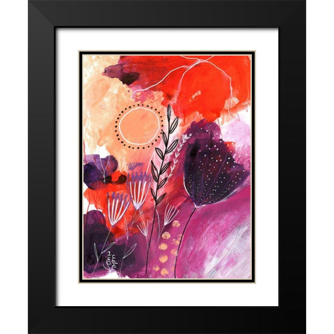 Sunny Days Black Modern Wood Framed Art Print with Double Matting by Capri, Corina