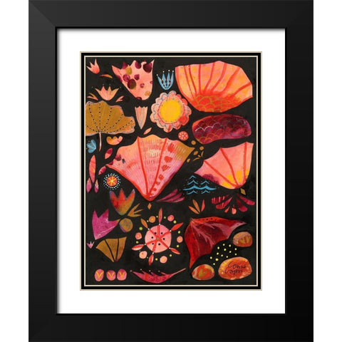 The God of Small Things Black Modern Wood Framed Art Print with Double Matting by Capri, Corina