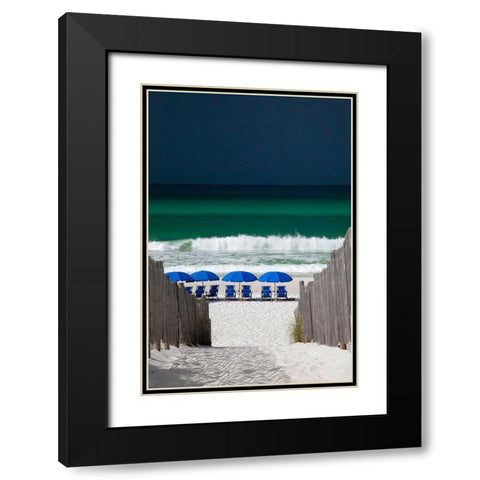 Approaching Storm Black Modern Wood Framed Art Print with Double Matting by Cannon, George