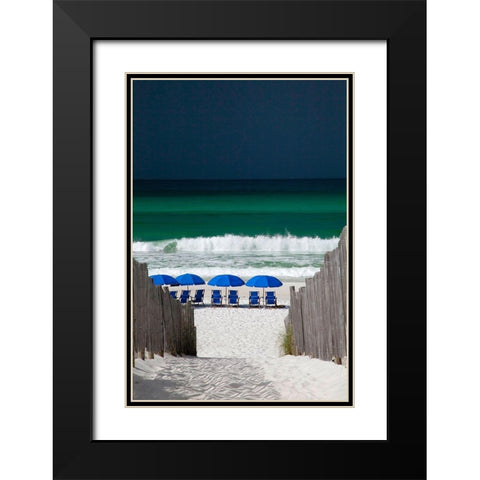 Approaching Storm Black Modern Wood Framed Art Print with Double Matting by Cannon, George