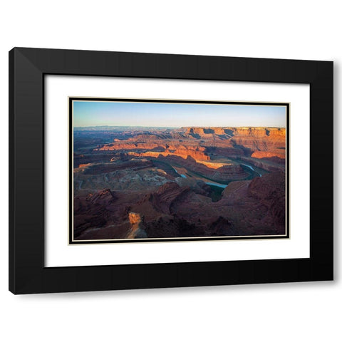 Canyonlands at Sunrise Black Modern Wood Framed Art Print with Double Matting by Cannon, George