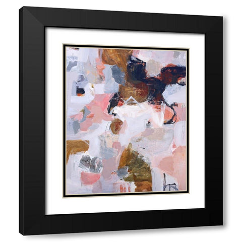 Poetry of Life No. 11 Black Modern Wood Framed Art Print with Double Matting by Coppens, Linda