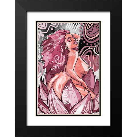 Bisa Black Modern Wood Framed Art Print with Double Matting by Copeland, Justin