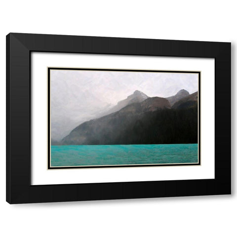 The Rocky Mountain 2 Black Modern Wood Framed Art Print with Double Matting by Colligan, Lynann