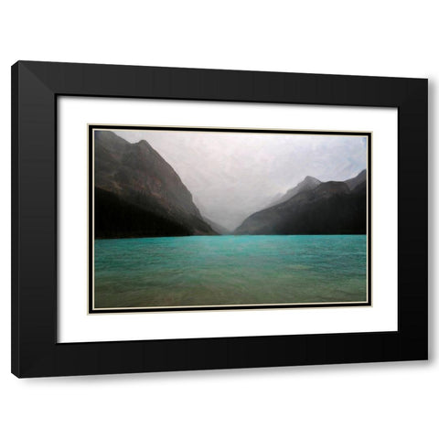 The Rocky Mountain 3 Black Modern Wood Framed Art Print with Double Matting by Colligan, Lynann
