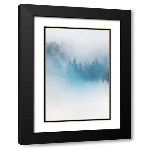 Enchanted Forest No. 1 Black Modern Wood Framed Art Print with Double Matting by Colligan, Lynann