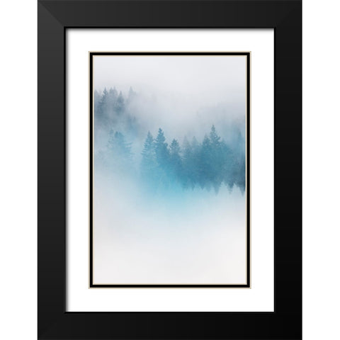 Enchanted Forest No. 1 Black Modern Wood Framed Art Print with Double Matting by Colligan, Lynann