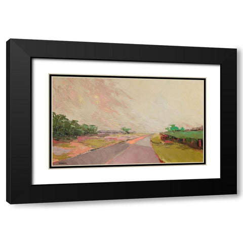 Western Pampa Landscape Black Modern Wood Framed Art Print with Double Matting by Chapuis, Virginia