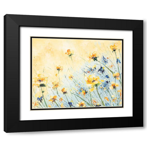 Build Me Up Buttercup Black Modern Wood Framed Art Print with Double Matting by Coghlan, Emma