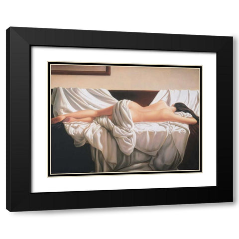 Late September Black Modern Wood Framed Art Print with Double Matting by Campos, Edson