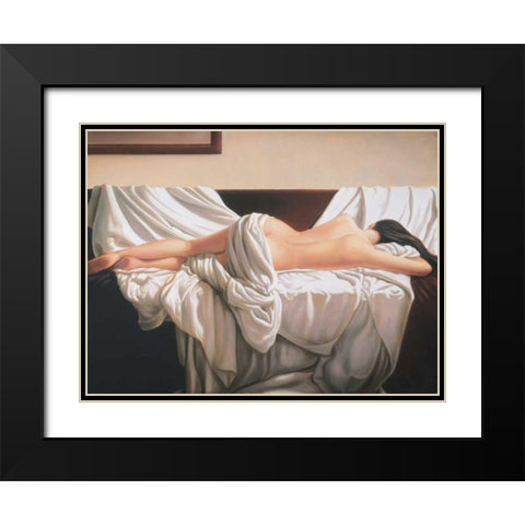 Late September Black Modern Wood Framed Art Print with Double Matting by Campos, Edson