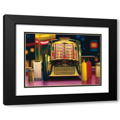 Wall Box II Black Modern Wood Framed Art Print with Double Matting by Colletta, TR