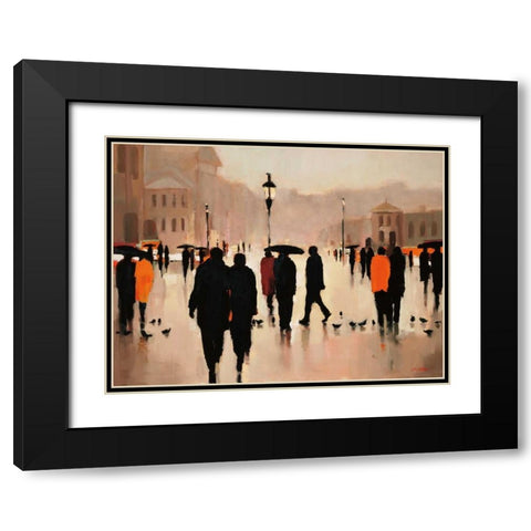 Where We Once Walked Black Modern Wood Framed Art Print with Double Matting by Christie, Lorraine