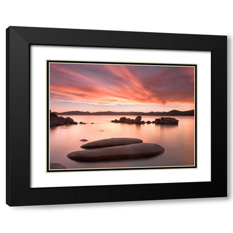 Autumn Sky Black Modern Wood Framed Art Print with Double Matting by Carmel, Elizabeth