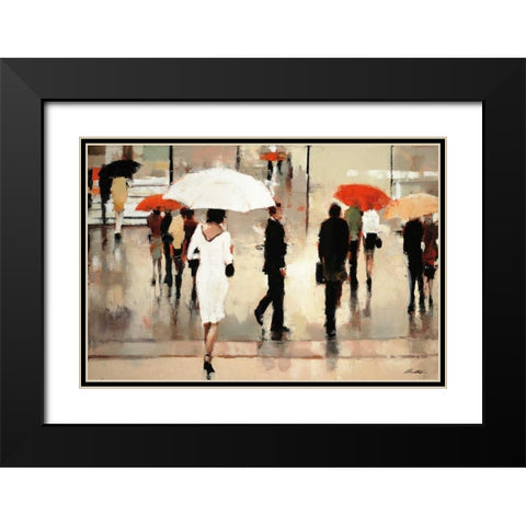 My Complex Heart Black Modern Wood Framed Art Print with Double Matting by Christie, Lorraine