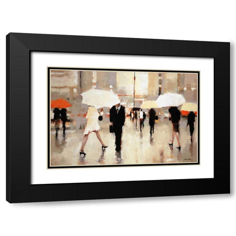 When Stars Collide Black Modern Wood Framed Art Print with Double Matting by Christie, Lorraine