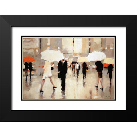 When Stars Collide Black Modern Wood Framed Art Print with Double Matting by Christie, Lorraine