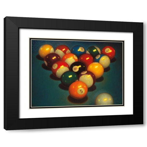 Eight Ball II Black Modern Wood Framed Art Print with Double Matting by Colletta, TR