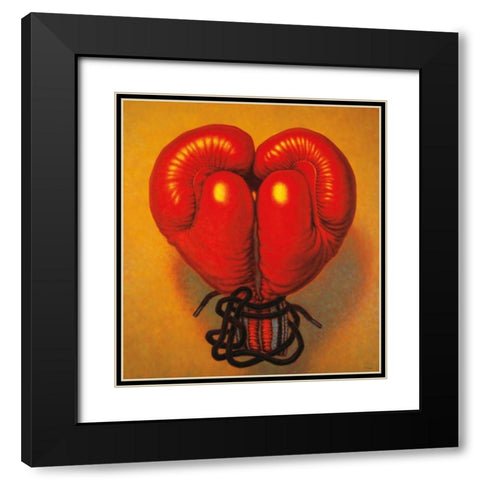 For Love or Money Black Modern Wood Framed Art Print with Double Matting by Colletta, TR