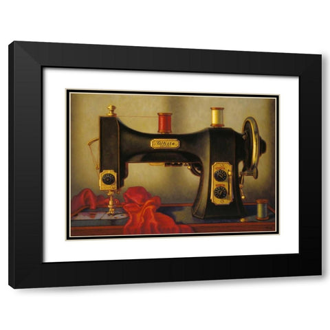 Votive Lamp Black Modern Wood Framed Art Print with Double Matting by Colletta, TR
