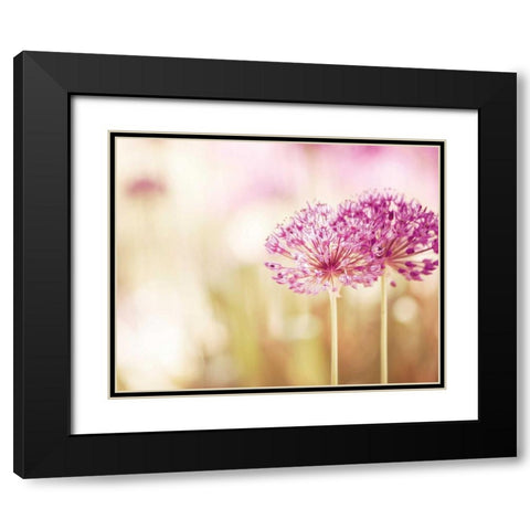 Bloom Black Modern Wood Framed Art Print with Double Matting by Cochrane, Carolyn